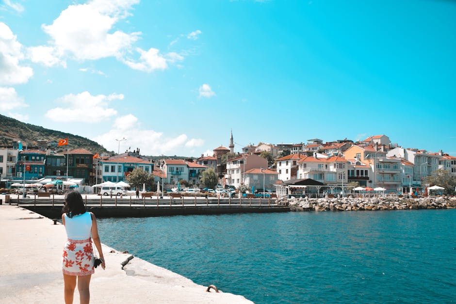 Mediterranean coastal town fashion