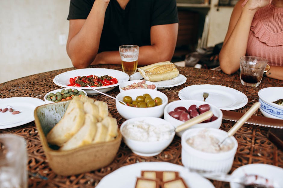 Mediterranean lifestyle friends dining