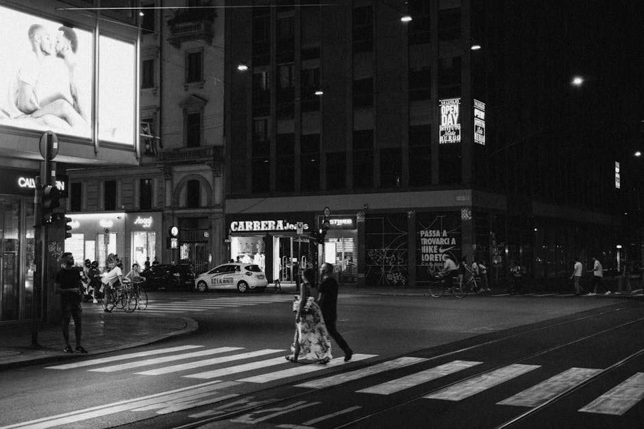 Milan fashion pedestrians