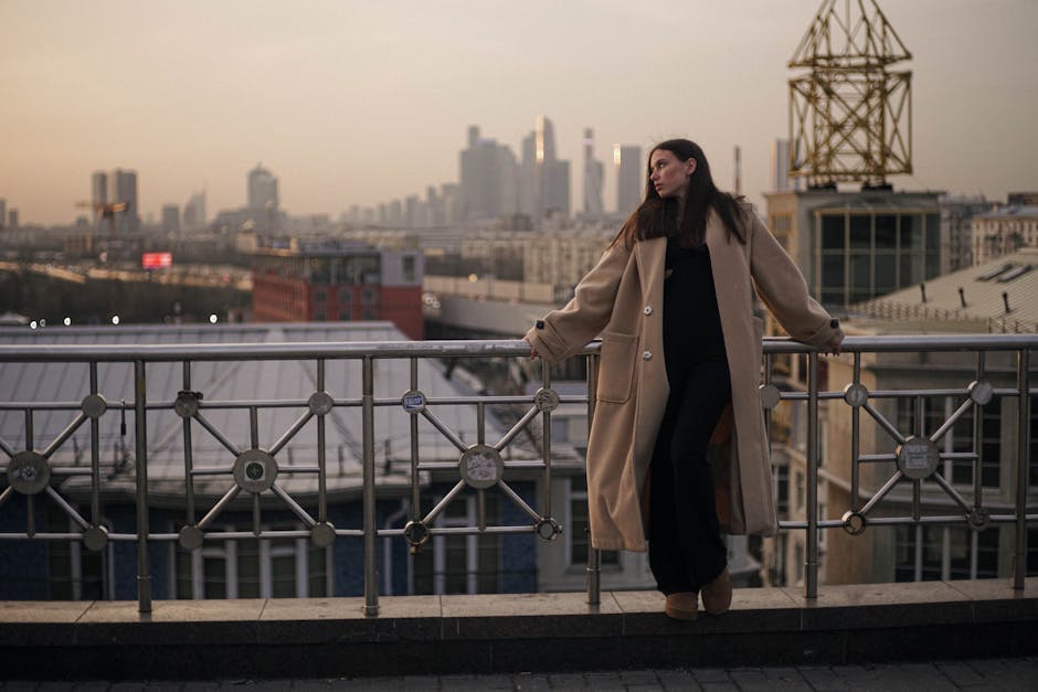Modern Russian woman casual fashion