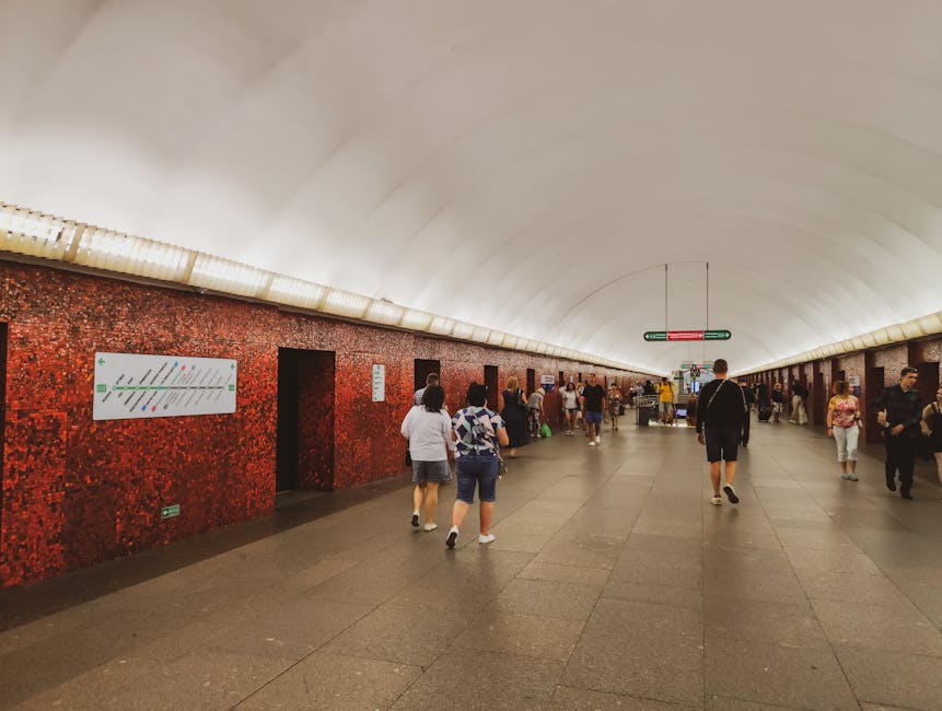Moscow metro station interior