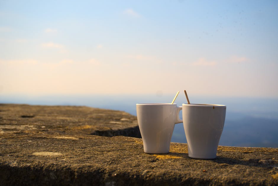 peaceful morning coffee Germany