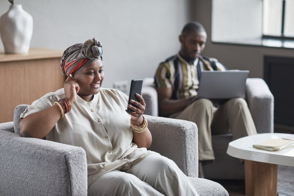 people connecting remotely smiling