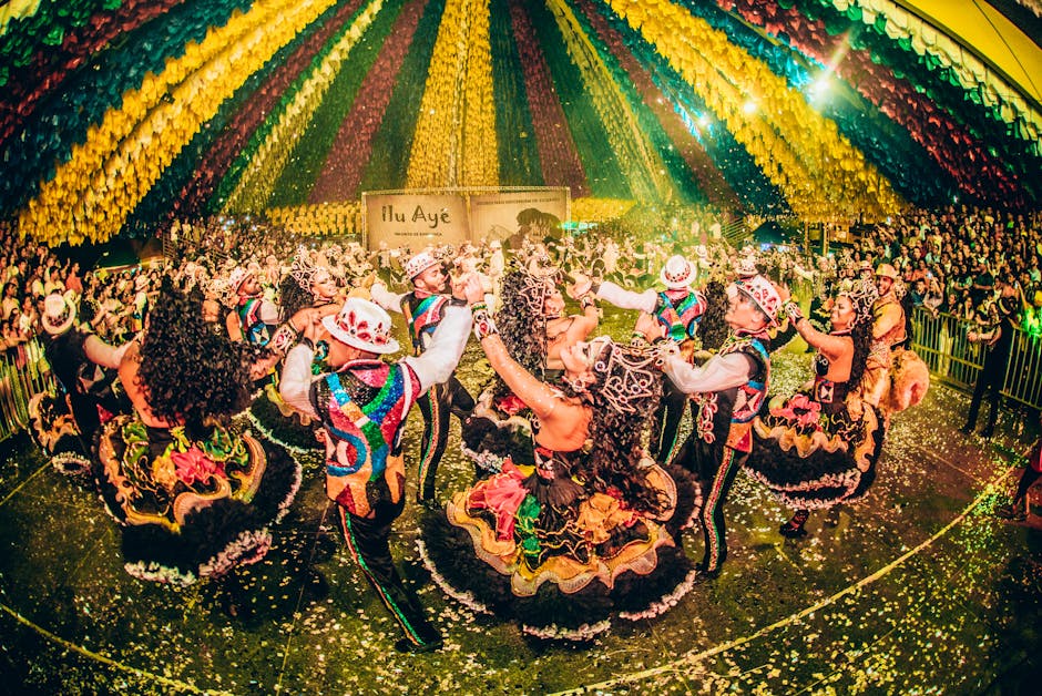 People dancing samba in Brazil