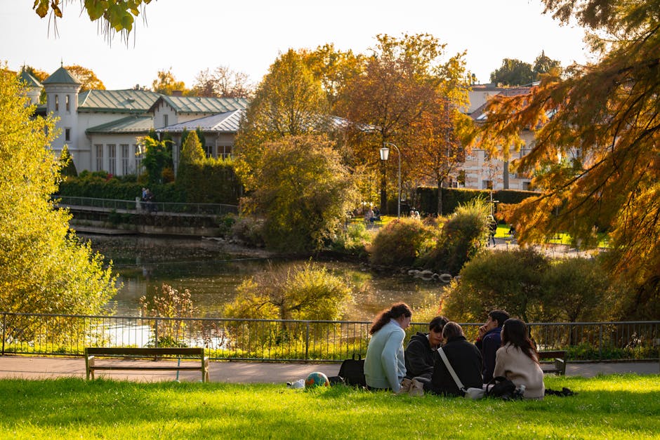 People enjoying leisure activities in Germany