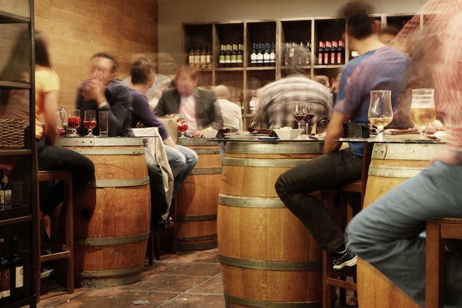 People enjoying tapas bar