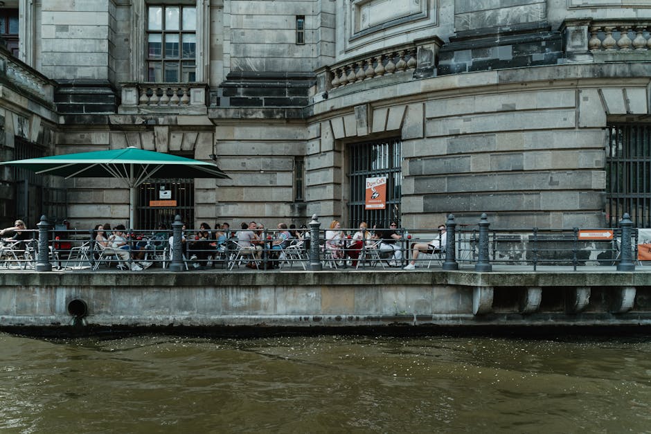 People in German cafe