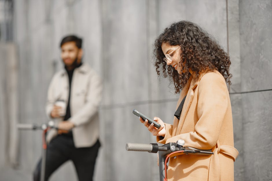 people interacting with smart city technology
