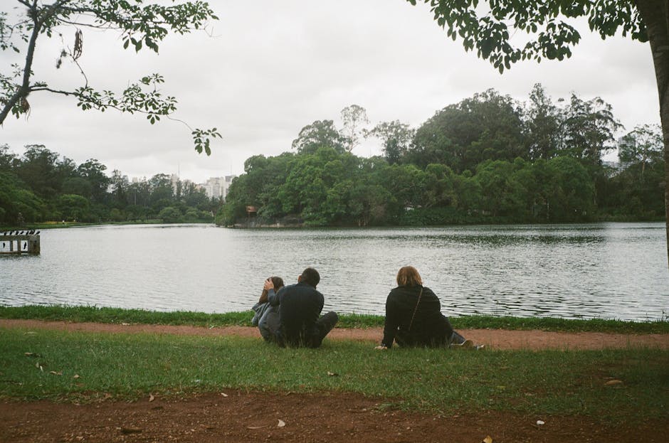 People relaxing in Sao Paulo park