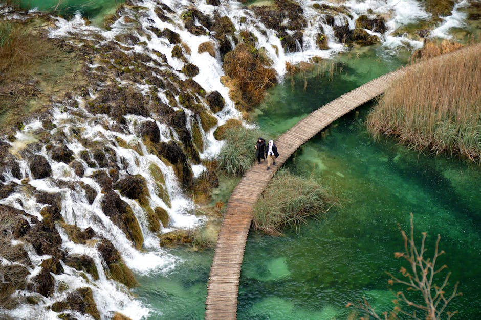 Plitvice lakes waterfalls