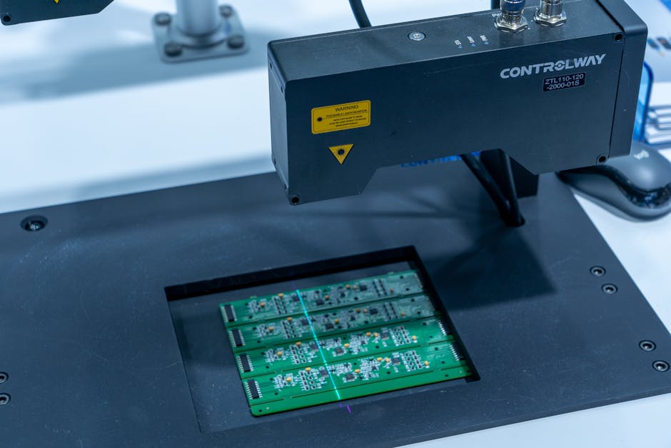 production line with AI quality control