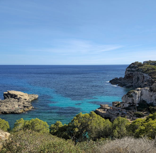 rocky cove mediterranean spain