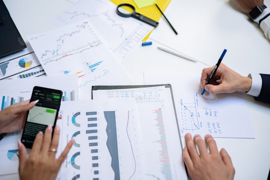 Russian marketing team analyzing data with AI