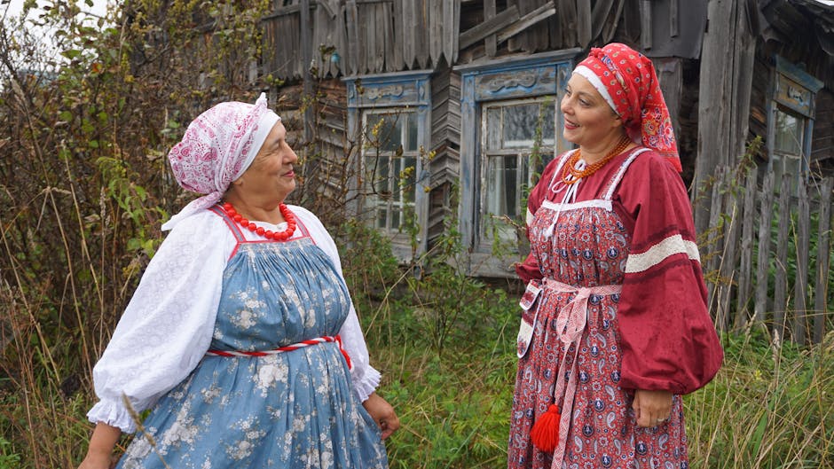 Russian women elegant evening wear