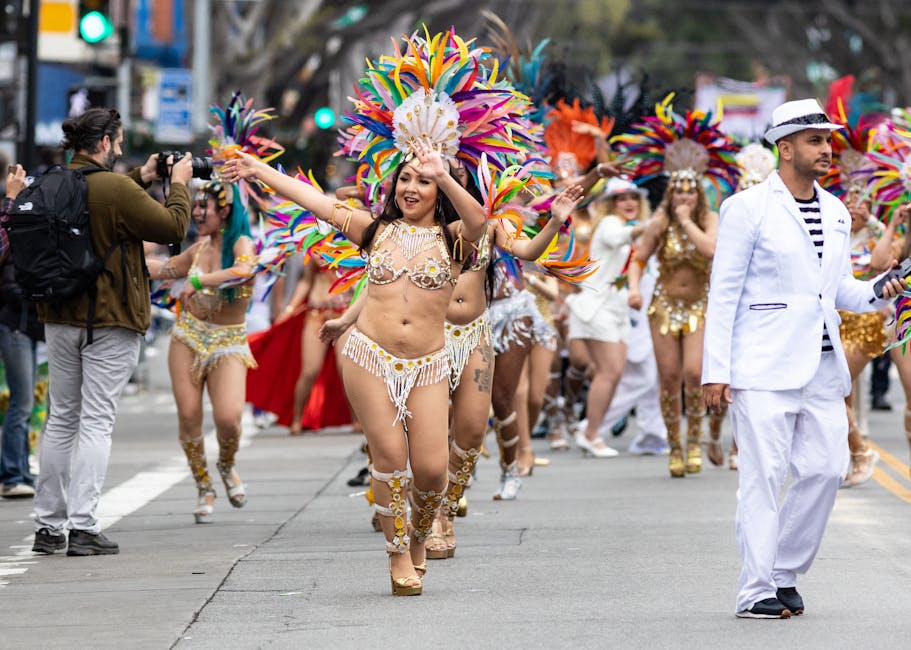 Samba dancers Carnaval costume