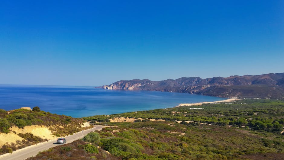 Sardinia coastline drive