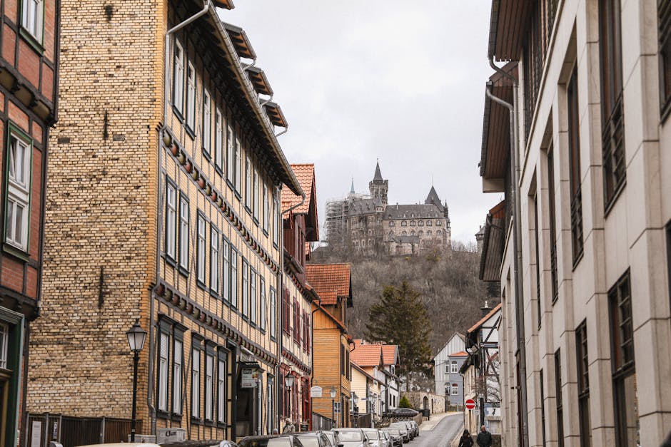 Scenic German town street