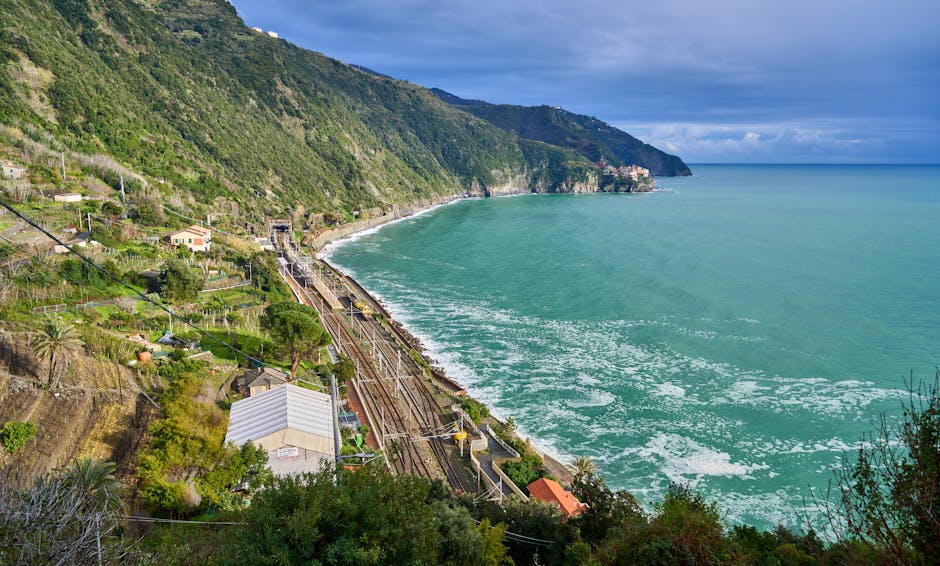 Scenic train route Italy coast