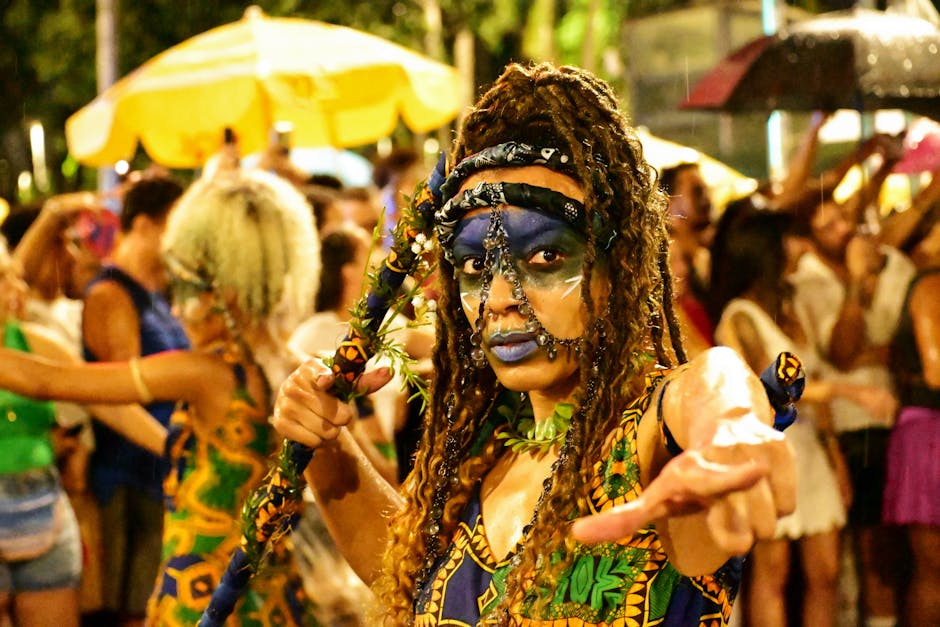 street carnival dancers Brazil