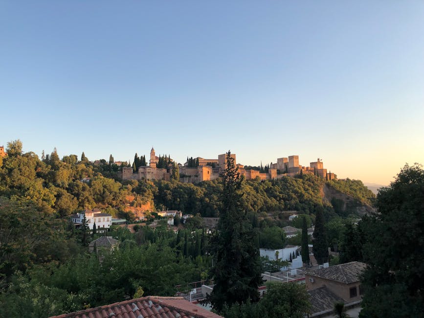 sunset street alhambra granada