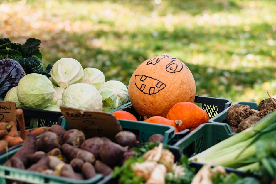 traditional polish market fresh produce