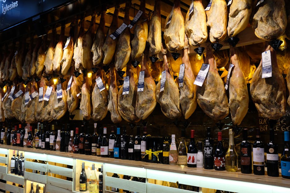 Traditional Spanish food market