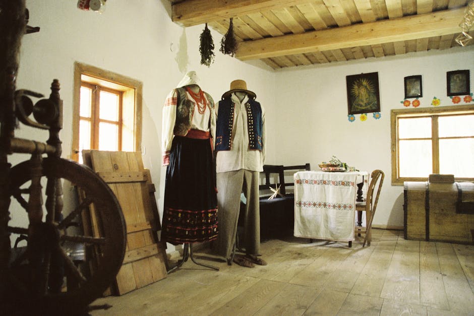 Traditional Ukrainian motifs runway