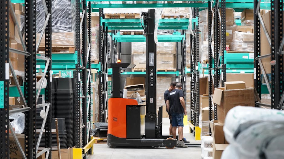 warehouse robots sorting packages