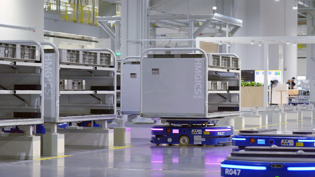 Warehouse robots sorting packages