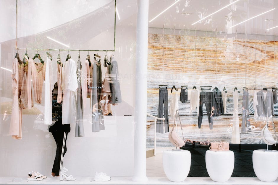 Warsaw fashion district boutique interior