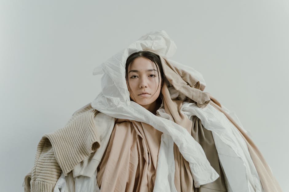 woman layering fashion