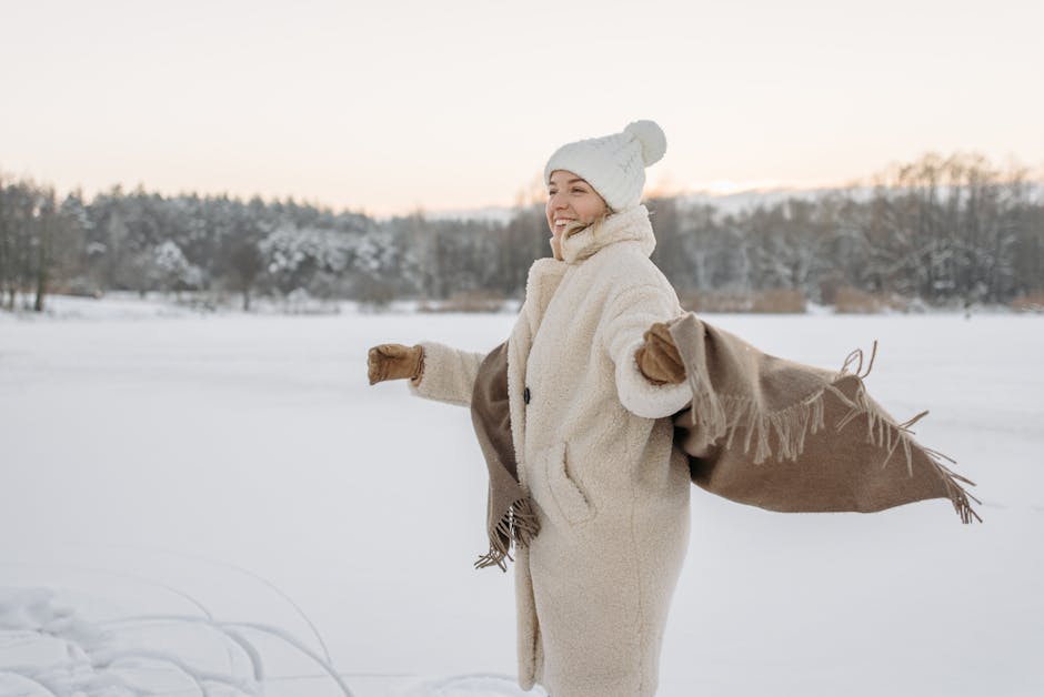 Wool knitted hat scarf gloves set snow